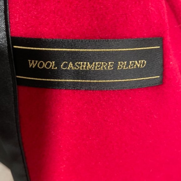 Vintage - Red coat - wool & cashmere blend - Picture 4 of 5